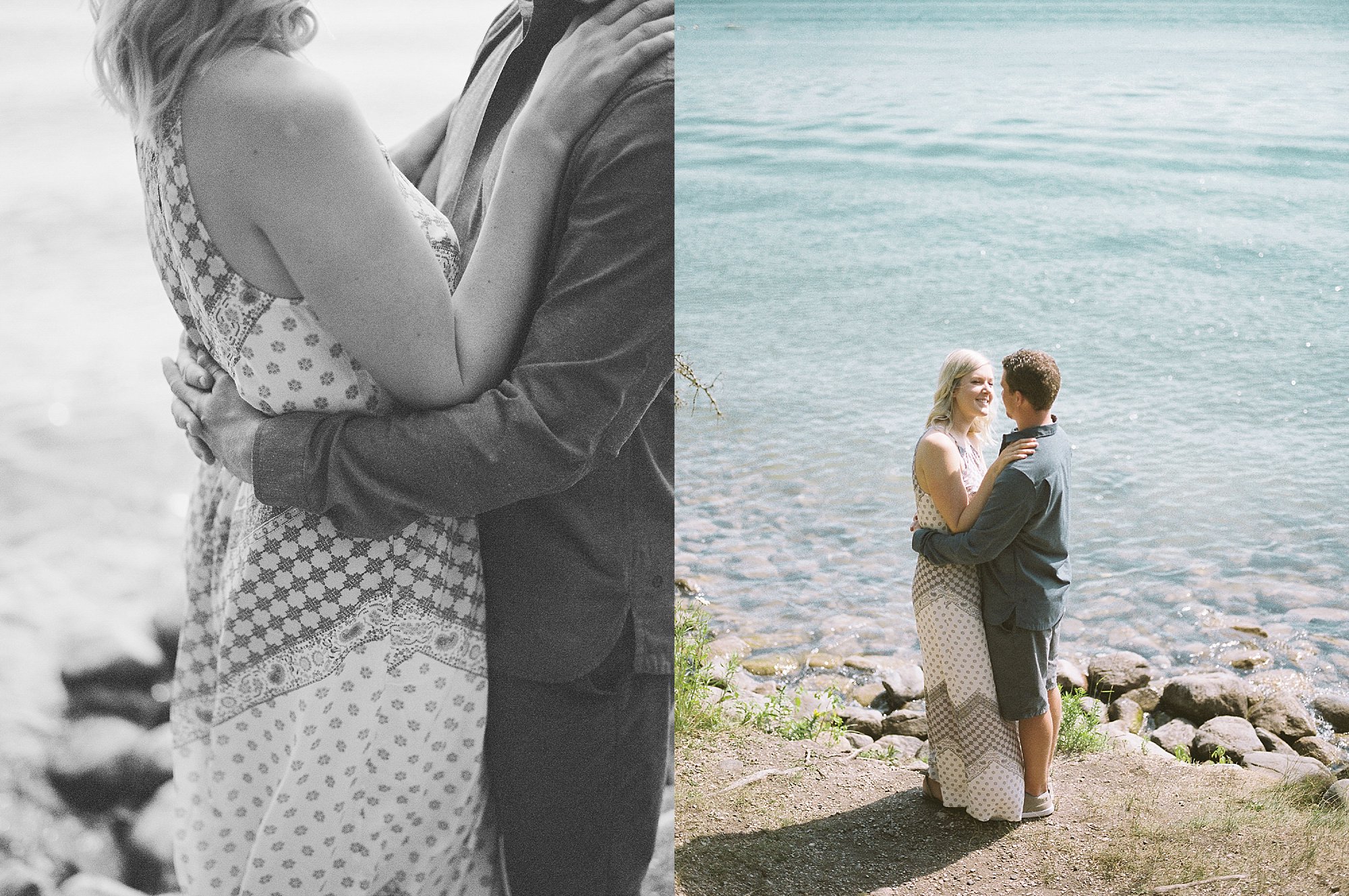 Fine Art Film Photographer | Canadian Wedding Photographer | Anniversary photoshoot | Vancouver Wedding Photographer | Engagement Session by a lake | Keila Marie Photography