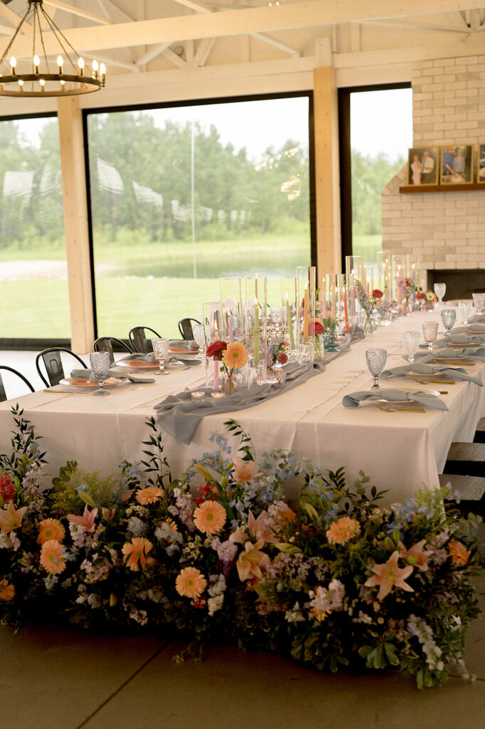 reception decor inspiration at winnipeg wedding venue manitoba the white poplar