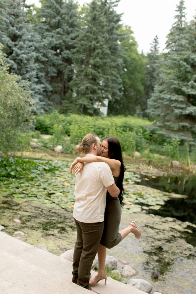 Leo Mol Garden Engagement Session, Engagement Session Location Ideas in Winnipeg, Assiniboine Park Engagement Session