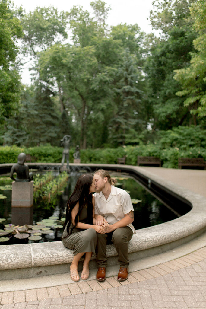 Leo Mol Garden Engagement Session, Engagement Session Location Ideas in Winnipeg, Assiniboine Park Engagement Session