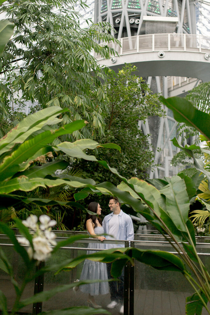 The Leaf Biomes Engagement Session, Best Winnipeg Engagement Session Location Ideas, Winnipeg Leaf Gardens Assiniboine Park, Indoor Engagement Session Winnipeg