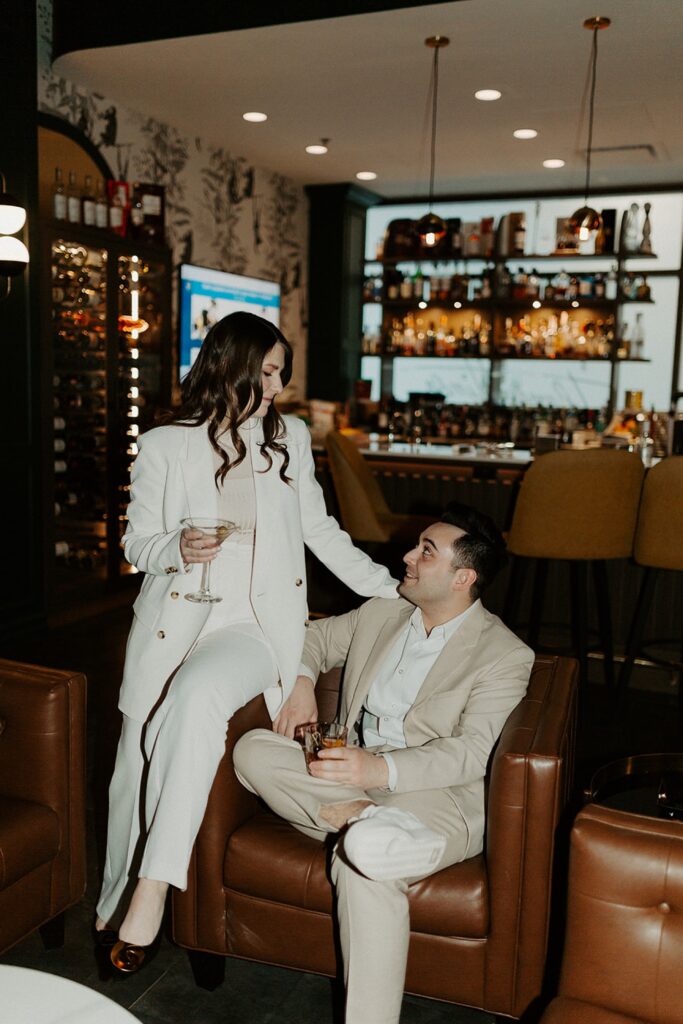 Best Locations for Engagement Session in Winnipeg, Winnipeg Cocktail Lounge, Thomas Hinds Engagement Session