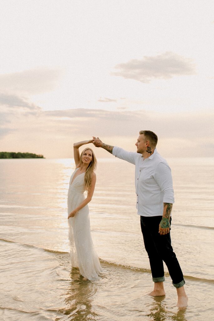 Winnipeg Grand Beach Engagement Session, Beach Locations in Winnipeg Manitoba for Engagement Session, Best Winnipeg Engagement Session Locations, Patricia Beach Engagement Session, Victoria Beach Engagement Session